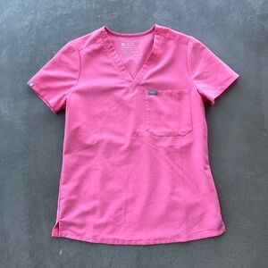 Figs Women's Pink Scrub Top